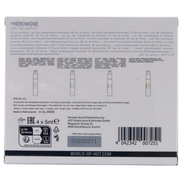 HOT - feromonihajuste pakkaus naisille - 4x5ml