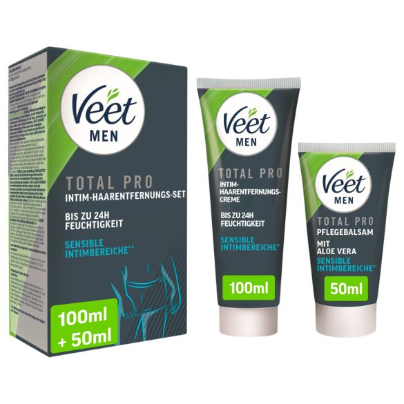 Veet - intiimialueen karvanpoistovoide ja balsami miehille (100 ml + 50 ml)