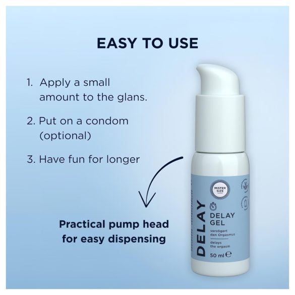 Mister Size - viivästyttävä geeli miehille - 50ml