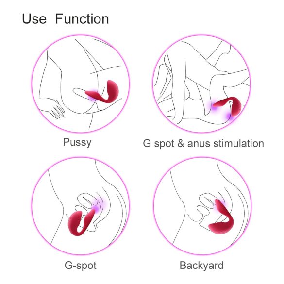 Cotoxo Cupid 2 - kaukosäädettävä parivibraattori - punainen
