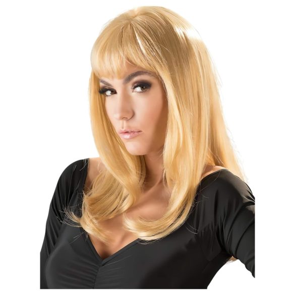 Cottelli - pitkä vaalea peruukki