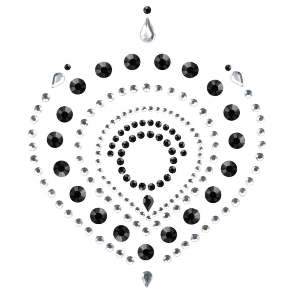 Kimaltavat timantit - intiimikorusetti - 3 osaa - musta