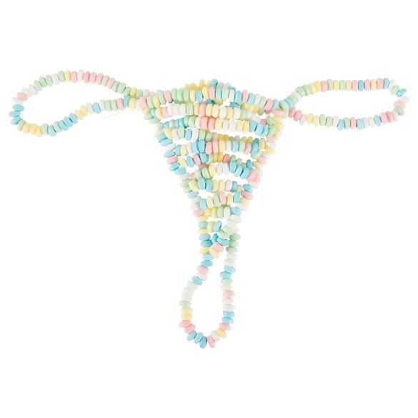 Karkki - syötävä stringtanga naisille - värikäs