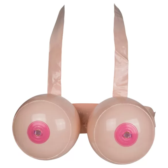 Boob Battle - ilmatäytettävä strap-on rintarintataistelu - luonnollinen