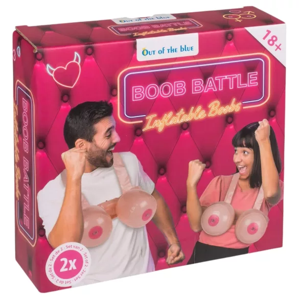 Boob Battle - ilmatäytettävä strap-on rintarintataistelu - luonnollinen