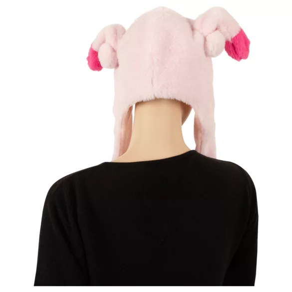 Hauska hattu - liikkuvilla korvilla - pinkki