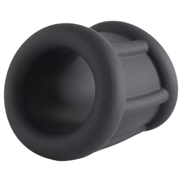Pulselock Cocktura - uritettu silikoninen penisrengas (musta) - 30 mm
