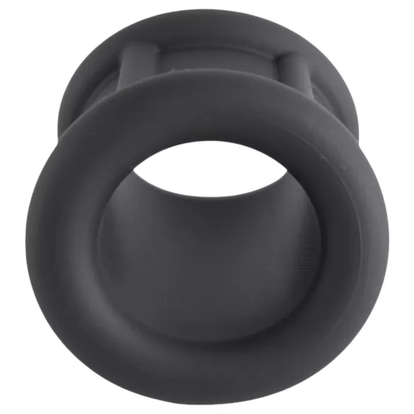 Pulselock Cocktura - uritettu silikoninen penisrengas (musta) - 30 mm