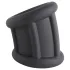 Pulselock Cocktura - uritettu silikoninen penisrengas (musta) - 30 mm