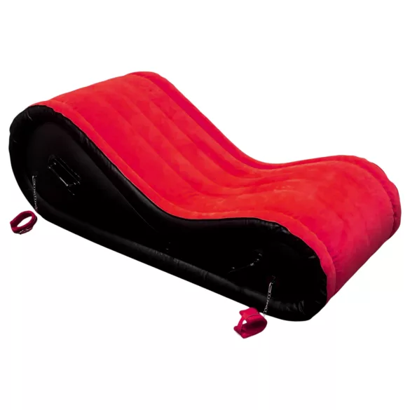 Desirel Magic Pillow - Ilmalla täytettävä BDSM‑seksihuonekalu - käsiraudoilla (punainen)