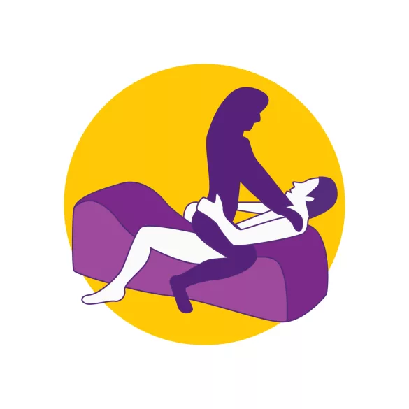 Desirel Magic Pillow - Ilmalla täytettävä BDSM‑seksihuonekalu - käsiraudoilla (punainen)