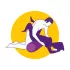 Desirel Magic Pillow - puhal­tettava seksityyny - sylinterimalli (violetti)