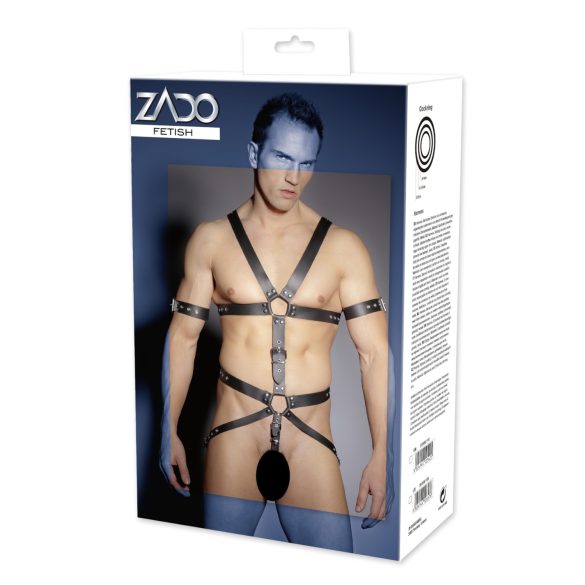 ZADO - remmihihna, nahkainen vartalovaljas miehille
