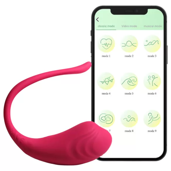 Funny Me - älykkään ohjattava vibraatiomuna - ladattava - pinkki