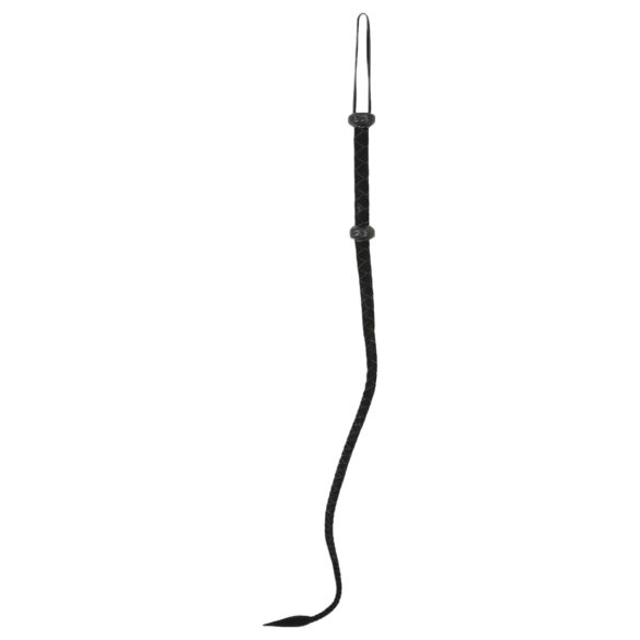 ZADO - piiskuri hevosenhäntä ruoska - nahka musta