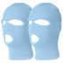 Balaclava - Neulottu kommandopipo, 3 aukkoa (sininen)