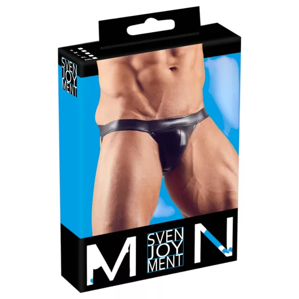 Svenjoyment - miesten jockstraps - kiiltävä - musta - L