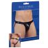 Miehekkäät mustat minishortsit - XL