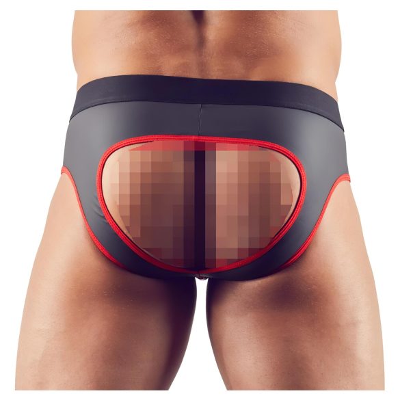 Svenjoyment - avoin jockstrap - musta - XL