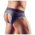 Svenjoyment - avoin jock-strap (musta-sininen) - L