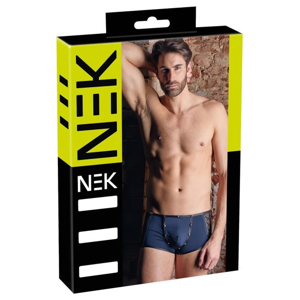 NEK - musta nyöritysverkolla varustettu boxerit (sininen) - M