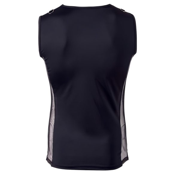 Svenjoyment - miesten pitsiyksityiskohdin varustettu paita - musta - XL