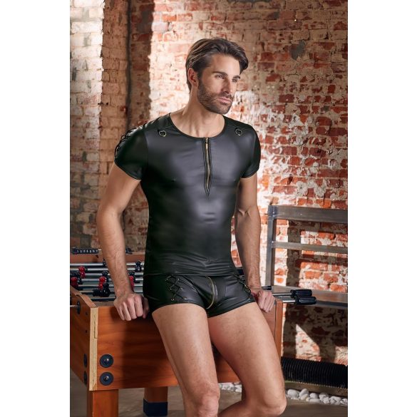 NEK - matt musta, lyhythihainen miesten paita