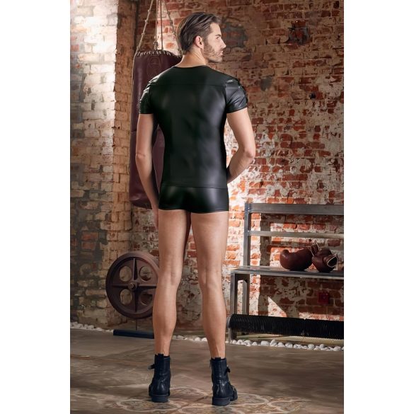 NEK - matt musta, lyhythihainen miesten paita - XL