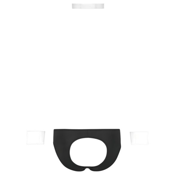 Svenjoyment - miesten tarjoilijaboksiersetti - musta-valkoinen - M