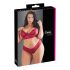 Cottelli Plus Size - pehmeä pitsialusasu (punainen)