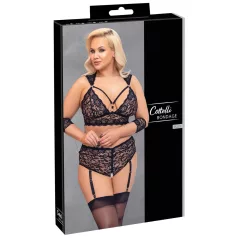 Cottelli Bondage Plus Size - pitsialusasu (musta) - 3XL