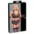 Cottelli Bondage Plus Size - pitsialusasu (musta) - 3XL