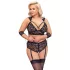 Cottelli Bondage Plus Size - pitsialusasu (musta) - 3XL