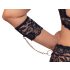 Cottelli Bondage Plus Size - pitsisetti (musta) - 3XL