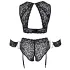 Cottelli Bondage Plus Size - pitsialusasu (musta) - 3XL