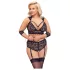 Cottelli Bondage Plus Size - pitsialusasu (musta) - 4XL