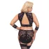 Cottelli Bondage Plus Size - pitsialusasu (musta) - 4XL