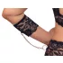Cottelli Bondage Plus Size - pitsialusasu (musta) - 4XL