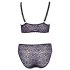 Cottelli Plus Size - läpikuultava kuviollinen rintaliivisetti (liila)