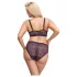 Cottelli Plus Size - läpikuultava kuvioitu rintaliivisetti (liila) - 2XL