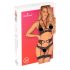 Obsessive Alessya - pitsialusvaatesetti (musta) - M/L