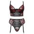 Cottelli Plus Size – rintaliivisetti (punainen) - 90C/XL