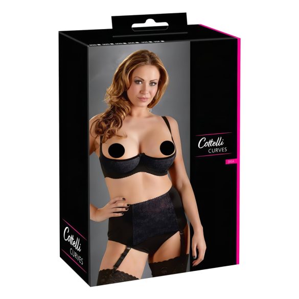 Cottelli Plus Size - Rintojen kohottaja (musta)