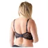 Cottelli Plus Size - rintaliivit avoin, olkaimilla ja renkailla - musta - 95D