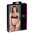 Cottelli - Mustat remmirintaliivit ja stringit - 85C/L