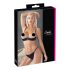 Cottelli - Strassi-ketjubraletti satiini (musta) - 85B/L