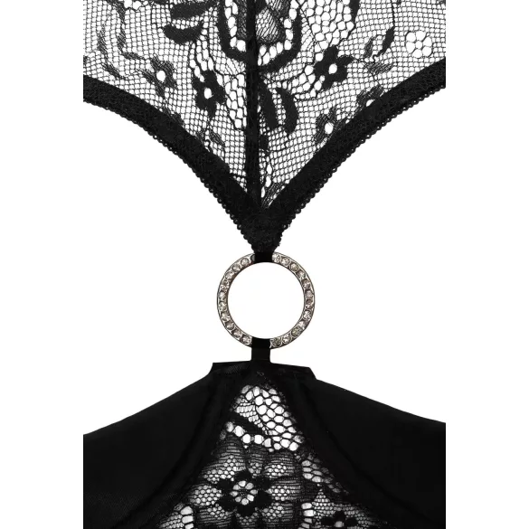 Cottelli - avoin rintaliivisetti - musta