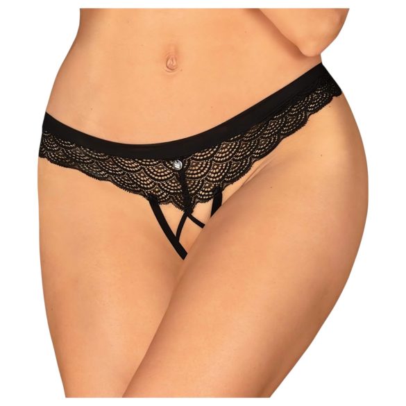 Obsessive Chemeris - avoimet stringit (musta) - M/L
