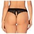 Obsessive Chemeris - avoimet stringit (musta) - M/L
