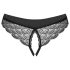 Obsessive Chemeris - avoimet stringit (musta) - M/L